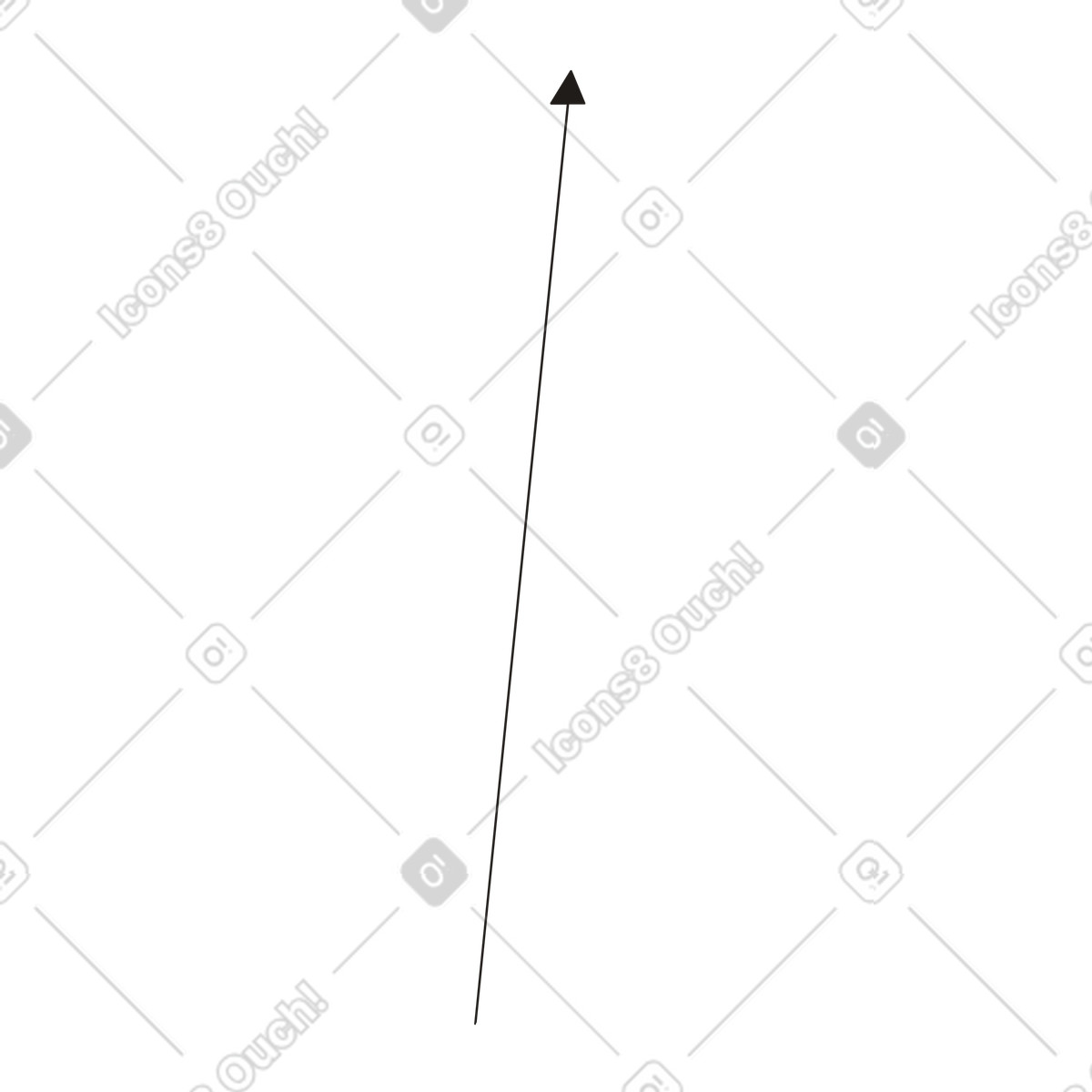 Ilustración animada Flecha vertical en estilo Jaconda a descargar en GIF, Lottie (JSON), AE