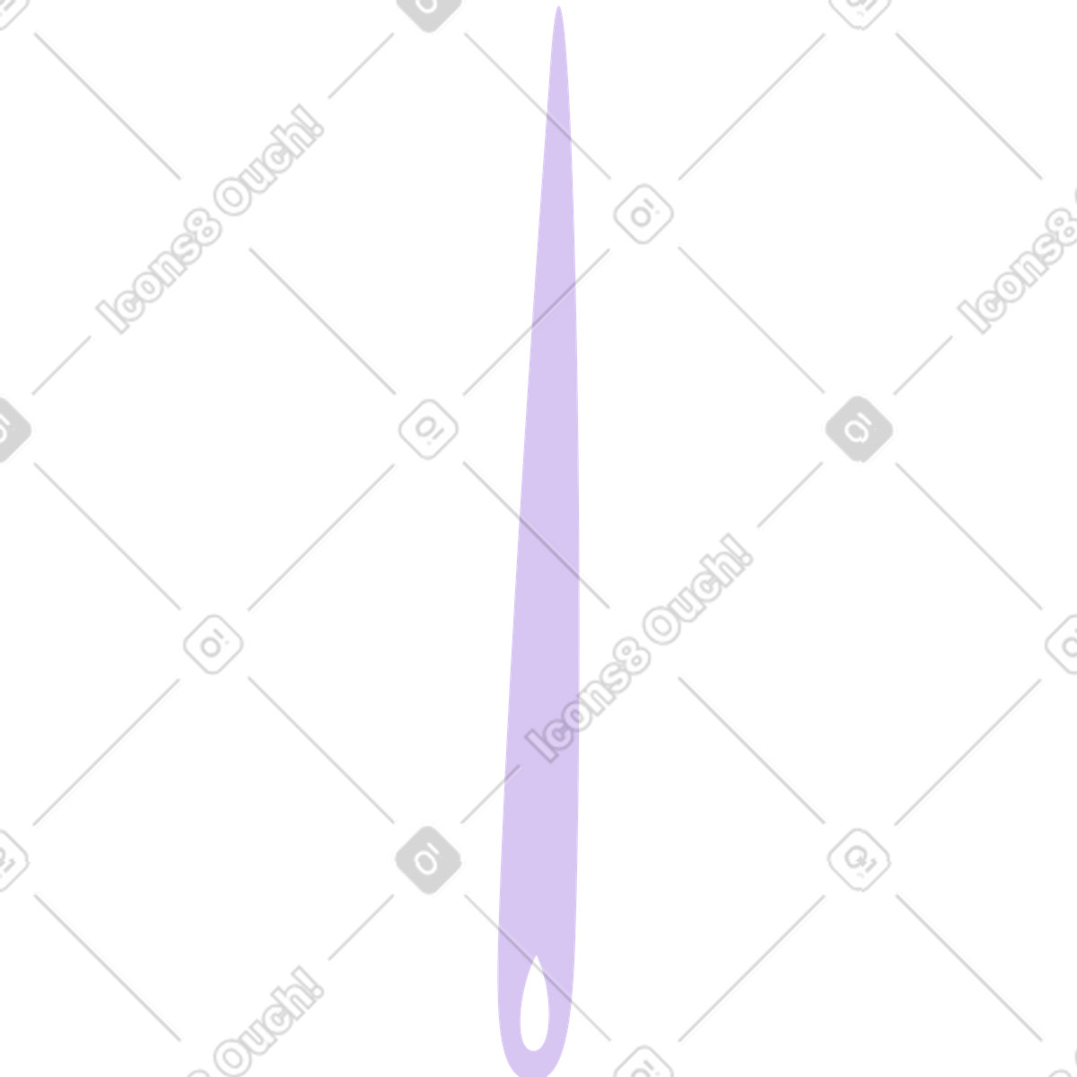 Ilustración Aguja en estilo Sammy Line a descargar en PNG y SVG