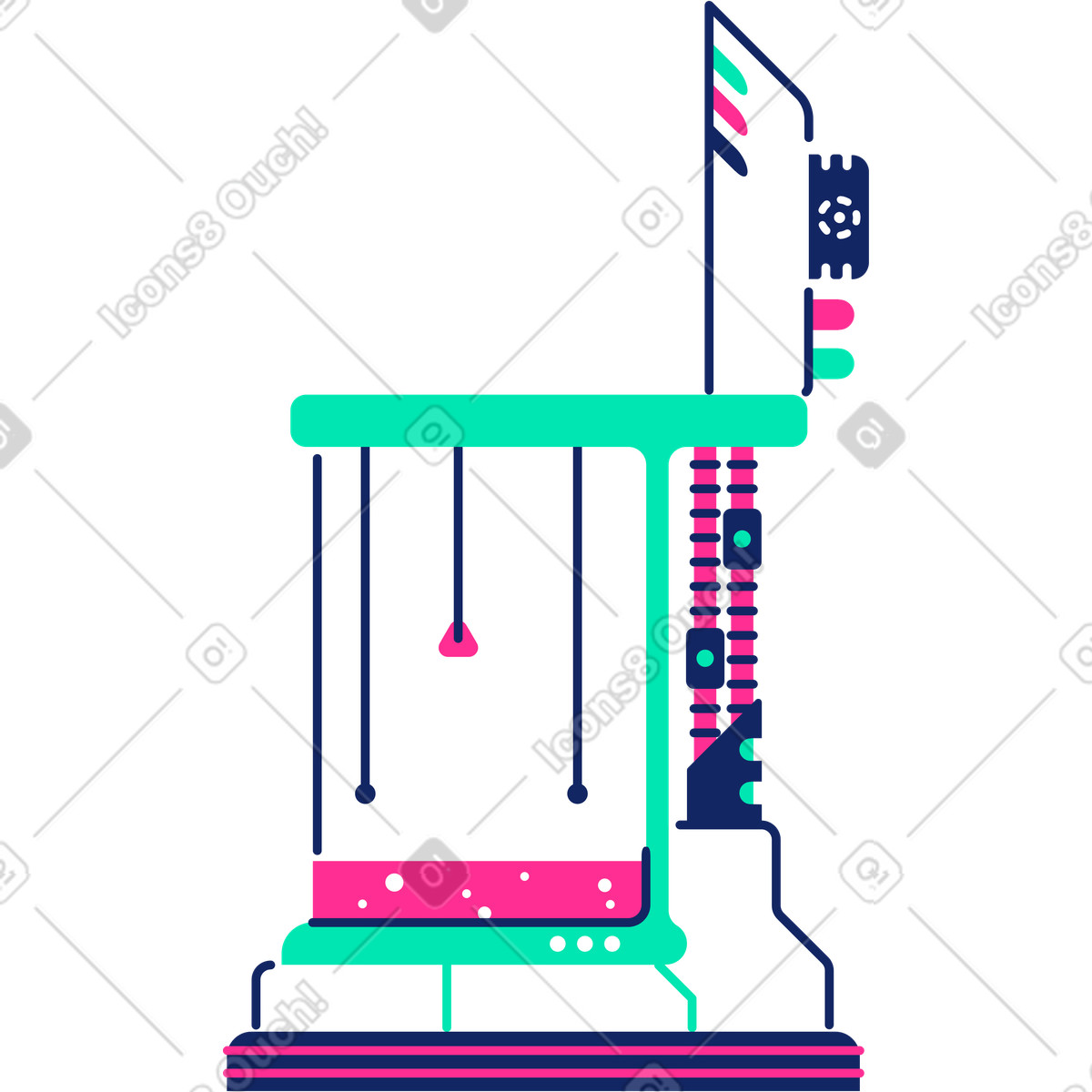 Ilustração de Biocápsula em no estilo Cyborg para baixar em PNG, SVG