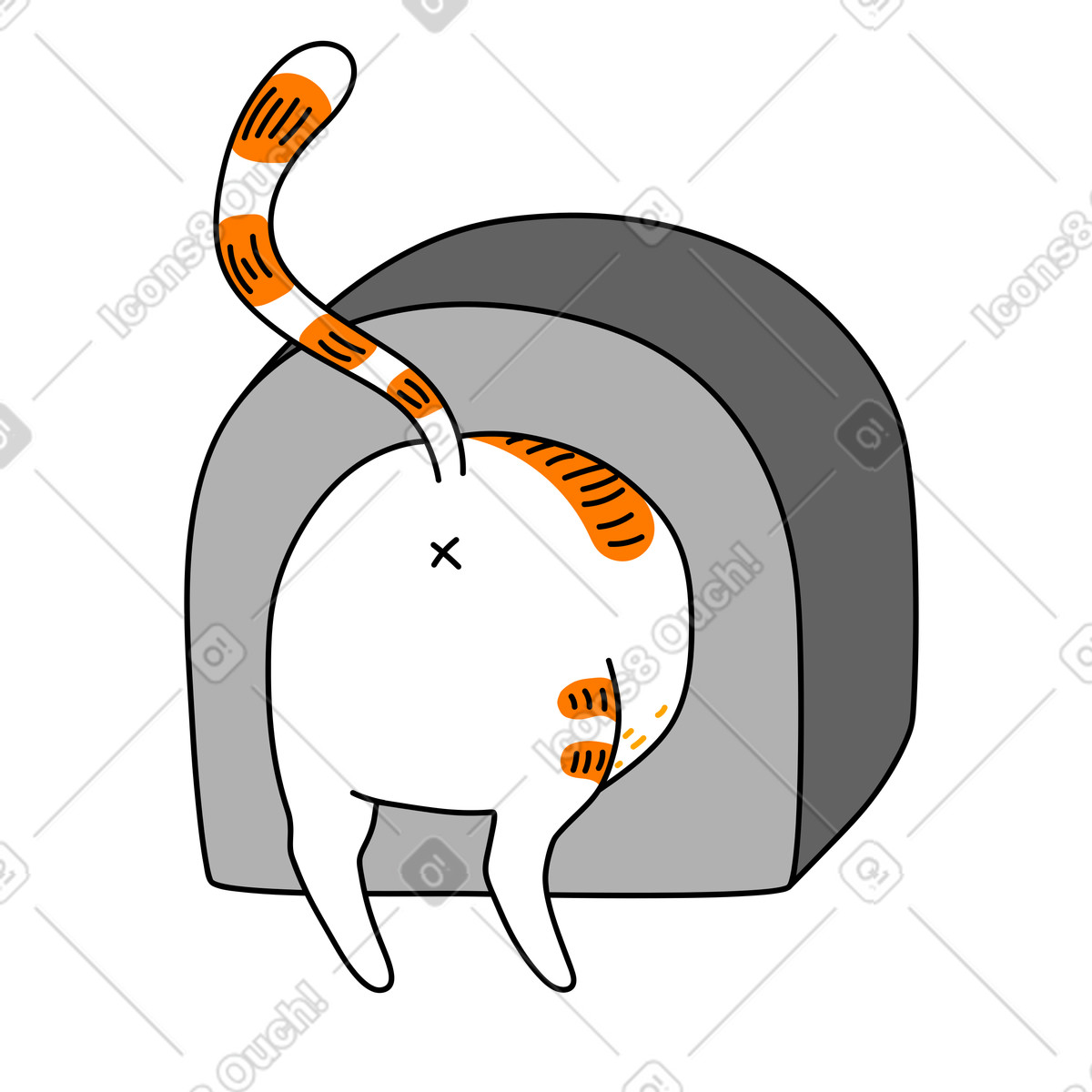 Purr 스타일의 로그인 일러스트레이션 PNG, SVG 다운로드