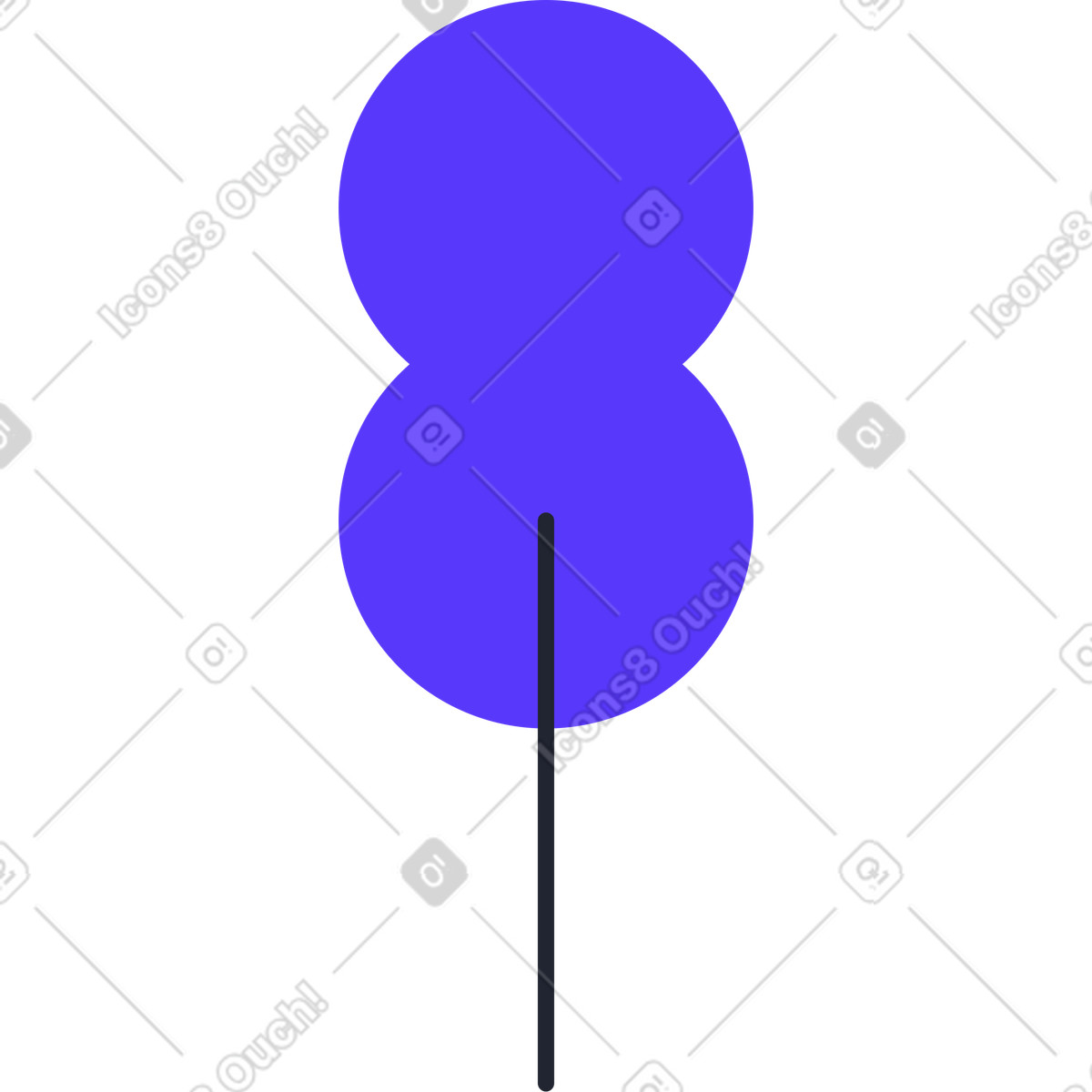 Ilustração de Árvore em no estilo Pablita para baixar em PNG, SVG