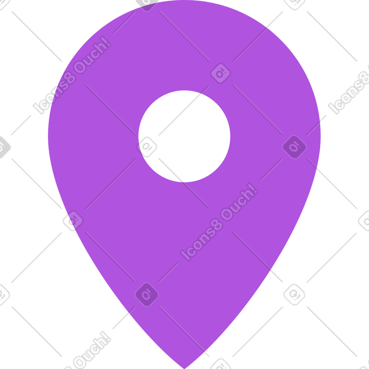 Ilustración Enorme etiqueta geográfica púrpura en estilo Grapy a descargar en PNG y SVG