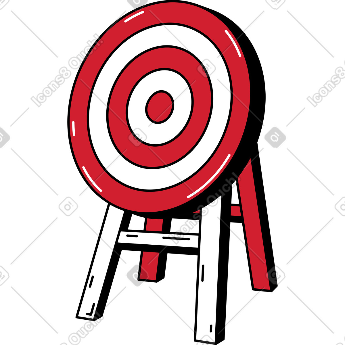 Ilustração de Target em no estilo Ruby para baixar em PNG, SVG