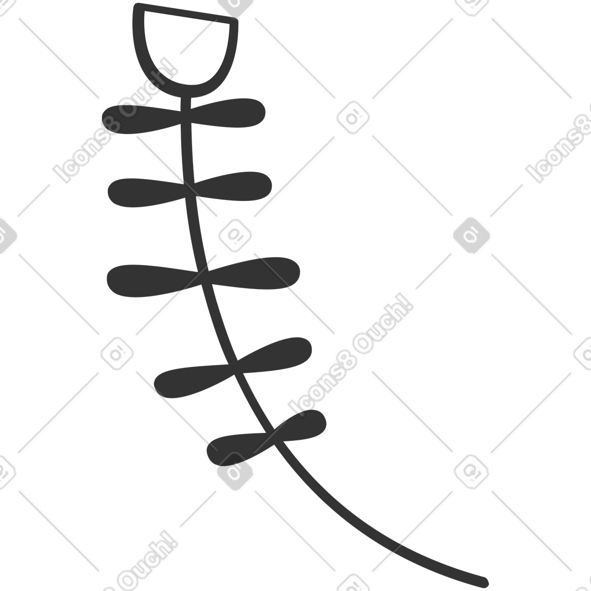 Crayon スタイルの 花 のイラストをPNG、SVG形式でダウンロード