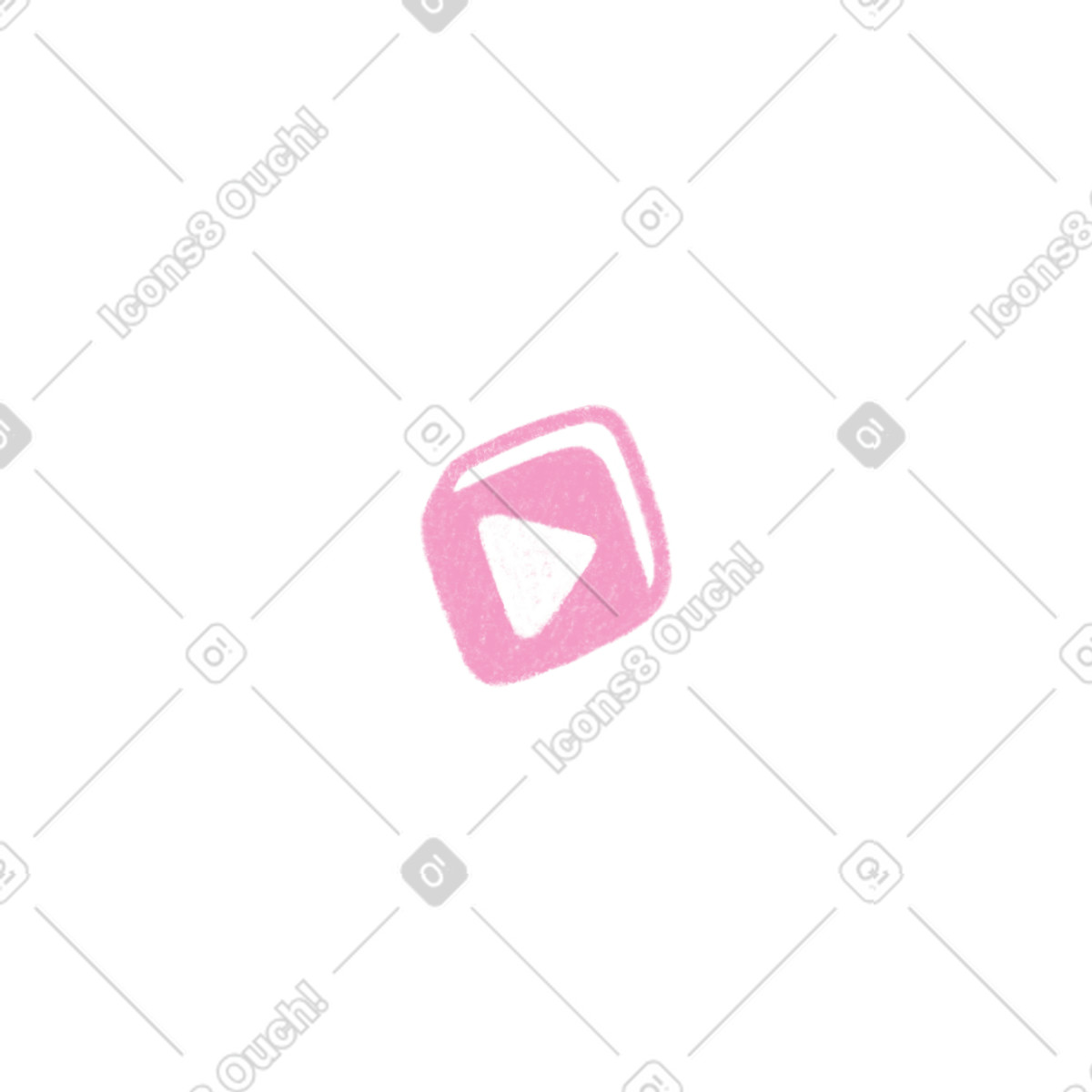Ilustración Botón de play en estilo Tutti a descargar en PNG y SVG