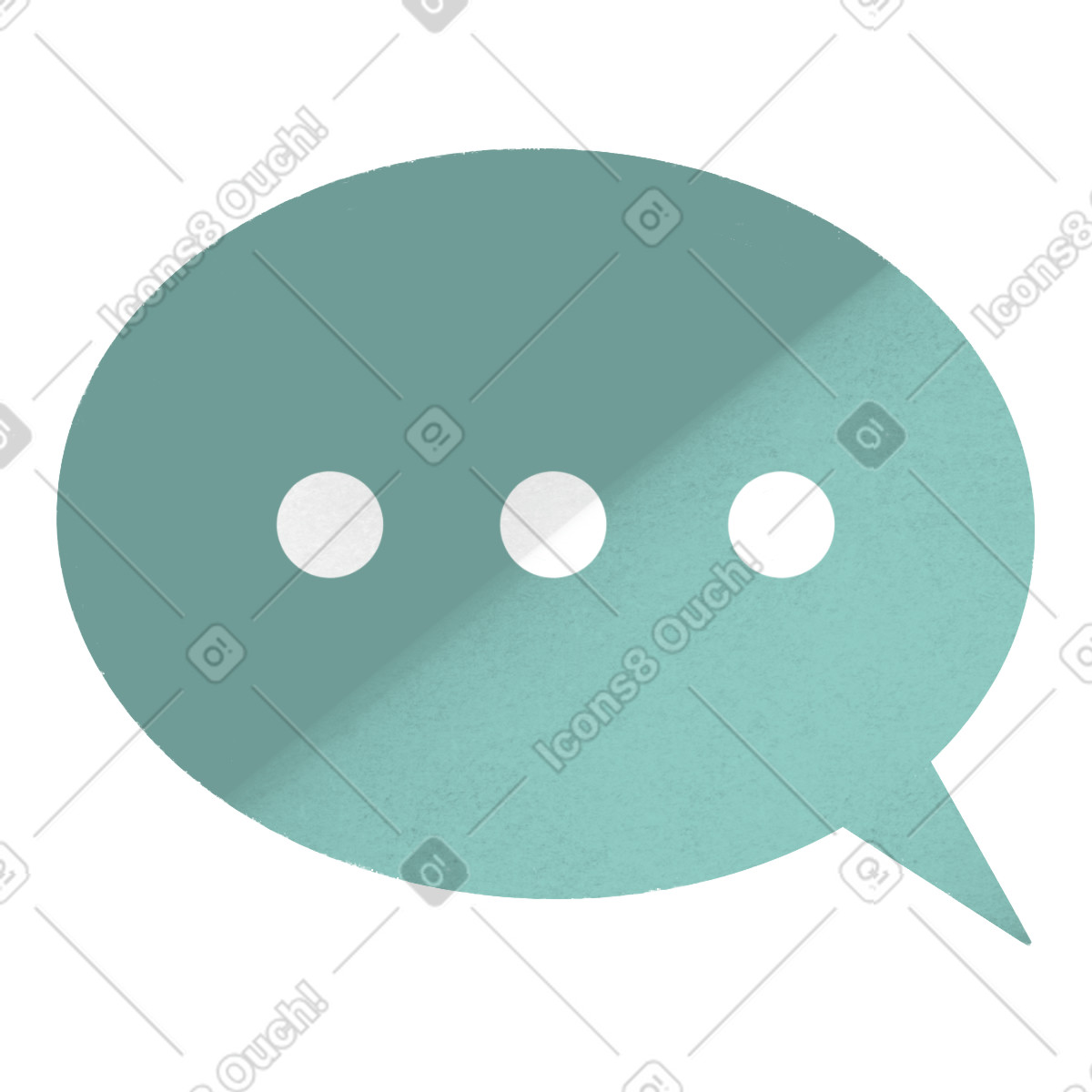 Ilustração de Bubble with ellipsis em no estilo Shine para baixar em PNG, SVG