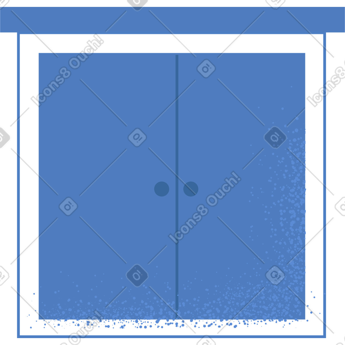 Cabinet illustration in Pale style download in PNG, SVG