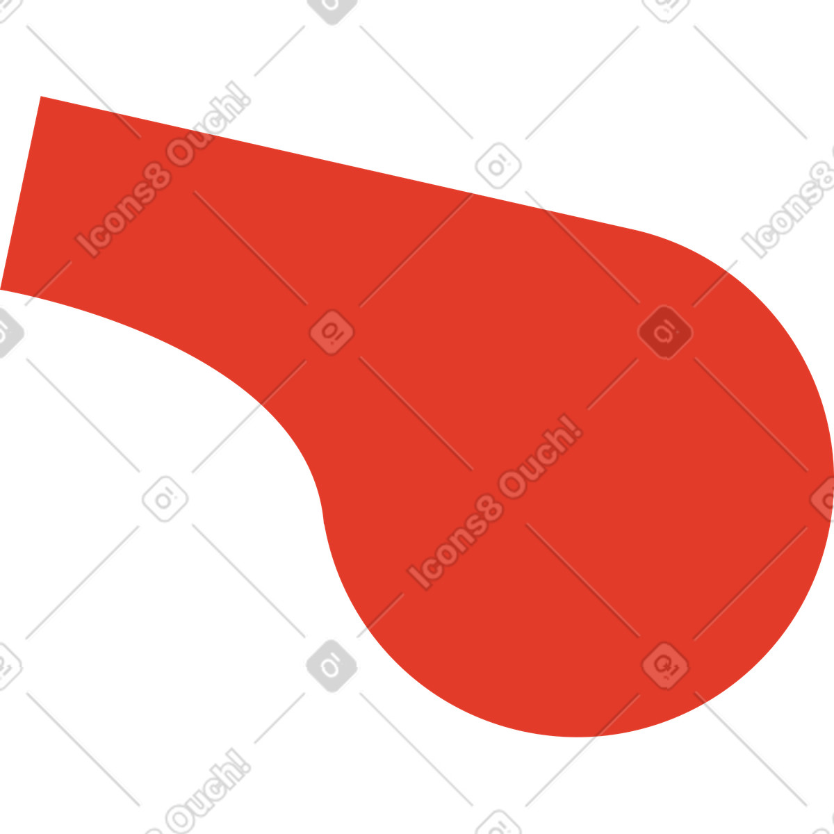 Whistle illustration in Burgundy style download in PNG, SVG