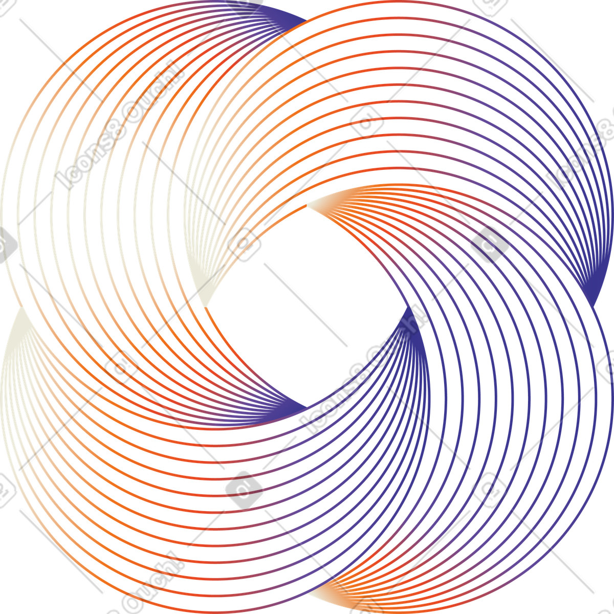 Cicli interconnessi, connessione infinita, simbolo di flusso lavoro continuo illustrazione in stile Forms scarica in PNG, SVG
