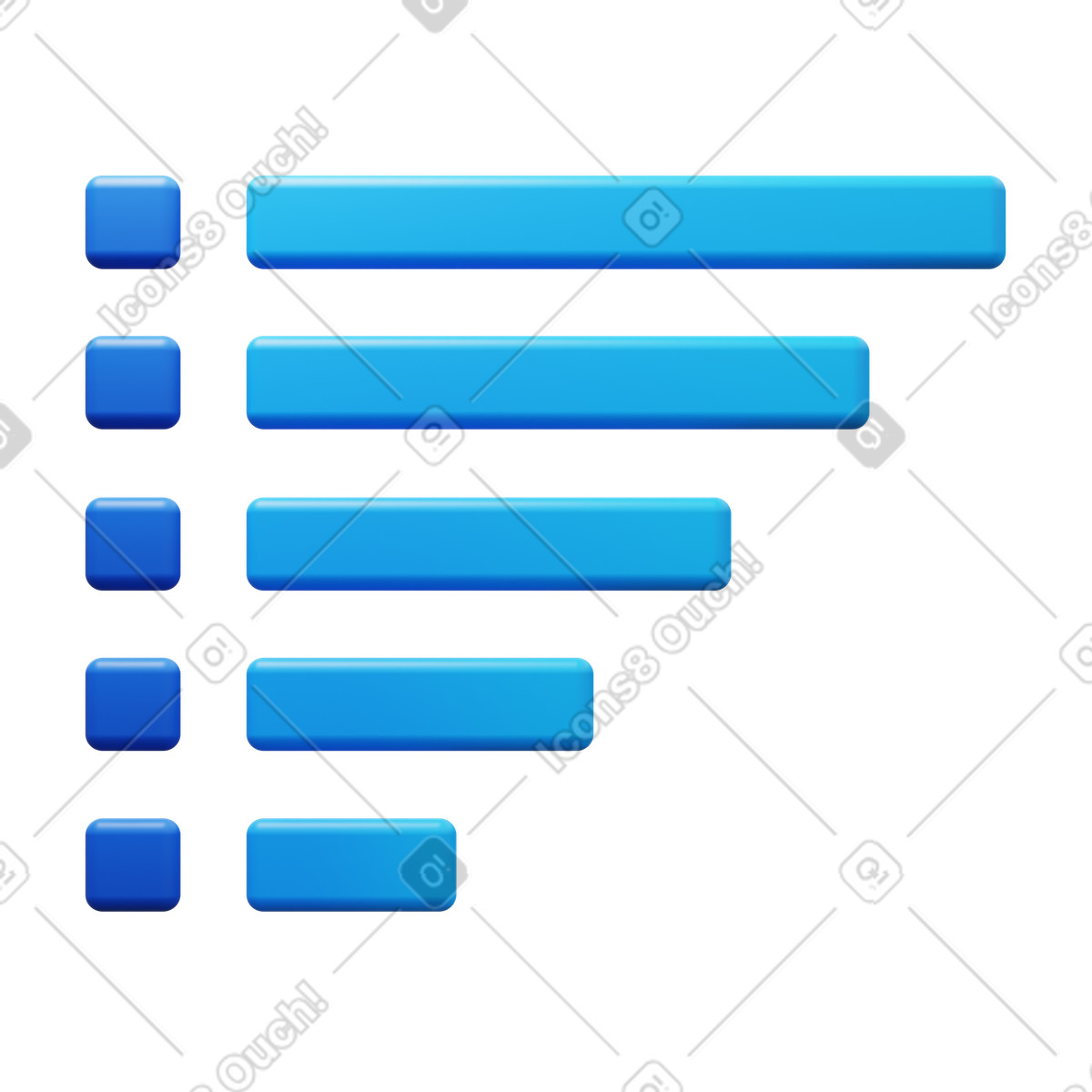 3D Fluency 스타일의 Sorting 일러스트레이션 PNG, SVG 다운로드