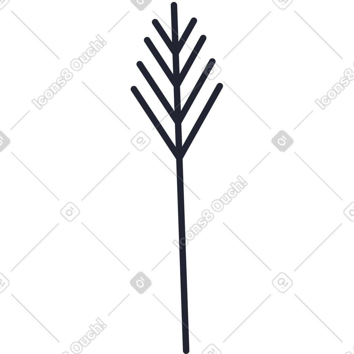 Fiore illustrazione animata in stile Pablita scaricabile in GIF, Lottie (JSON), AE