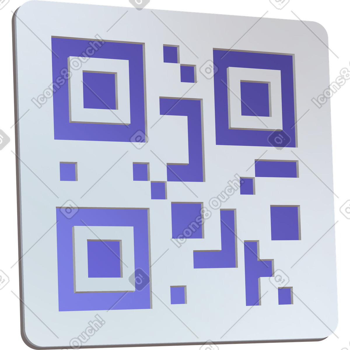 Qr-code illustration in PNG, SVG