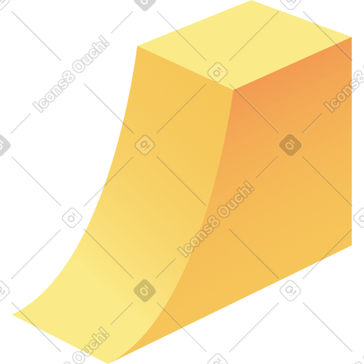 Illustration Figure jaune dans le style Levels à télécharger aux formats PNG, SVG