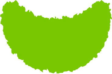 Crescent green PNG, SVG