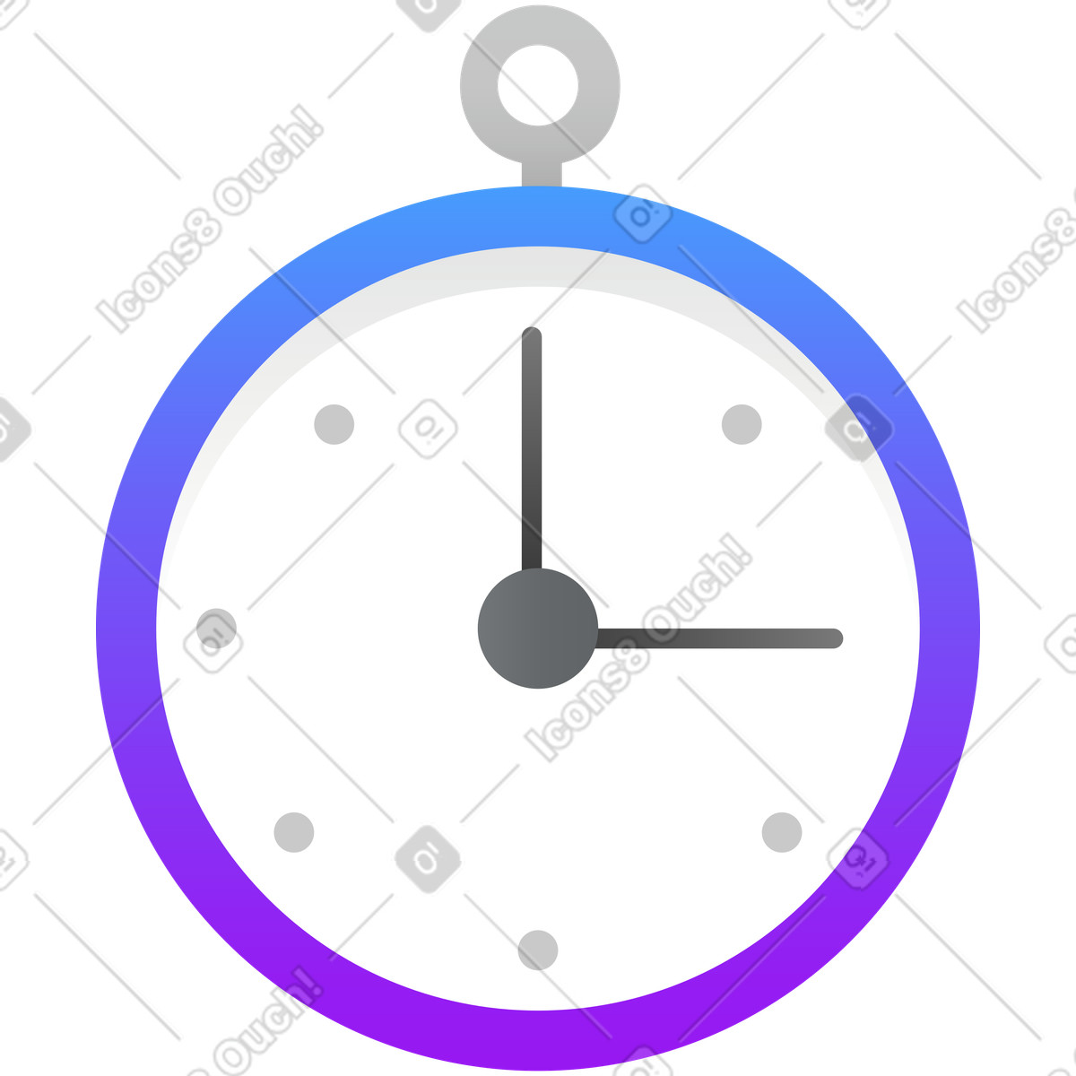 Clocks illustration in Hugo style download in PNG, SVG
