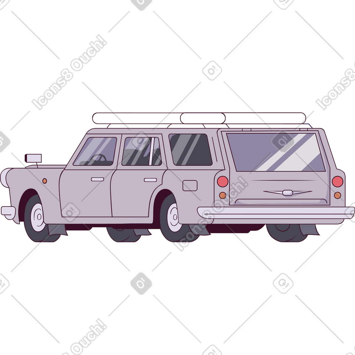Ilustração de Carro em no estilo Eastwood para baixar em PNG, SVG