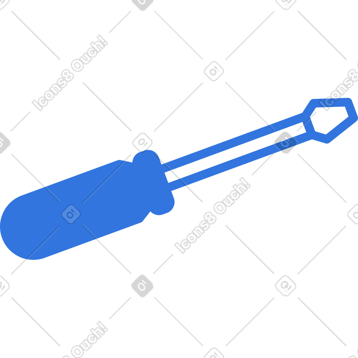 Screwdriver illustration in PNG, SVG