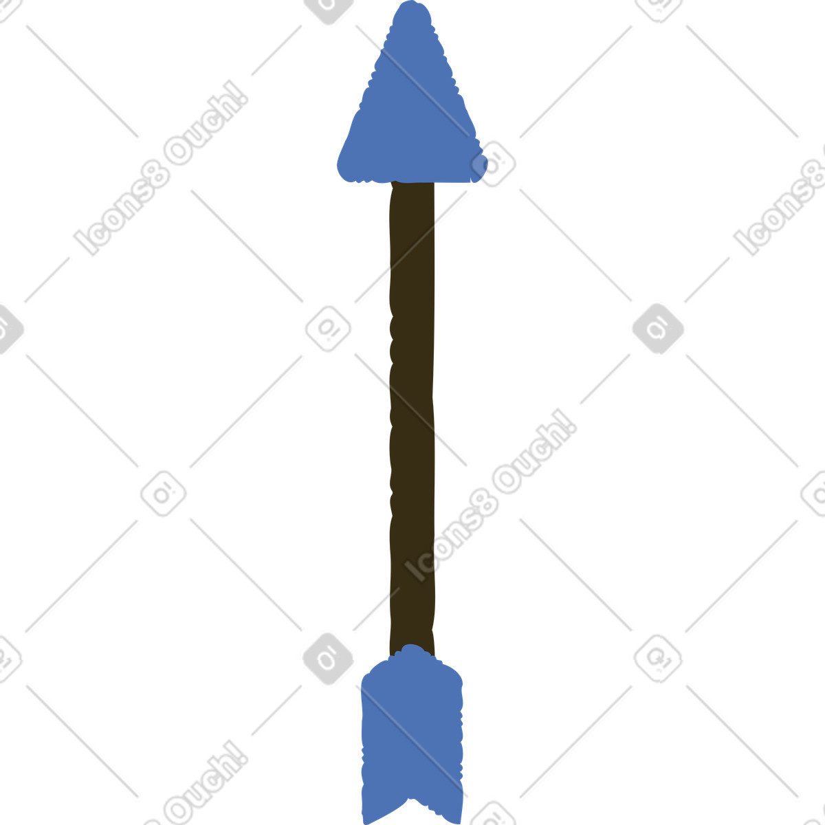 Ilustración Flecha en estilo Bermuda a descargar en PNG y SVG