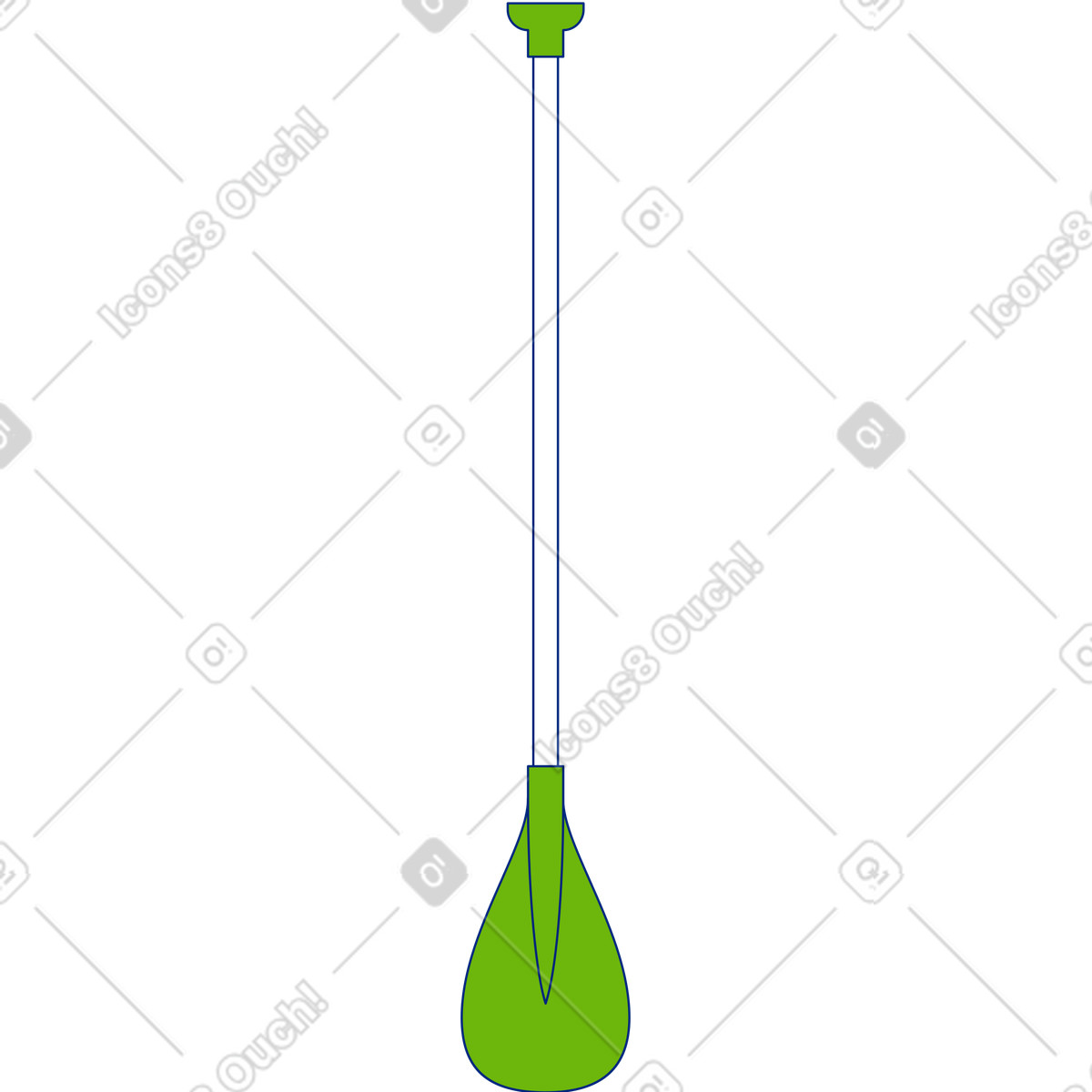 Sup paddle full illustration in Neo-Sakura style download in PNG, SVG