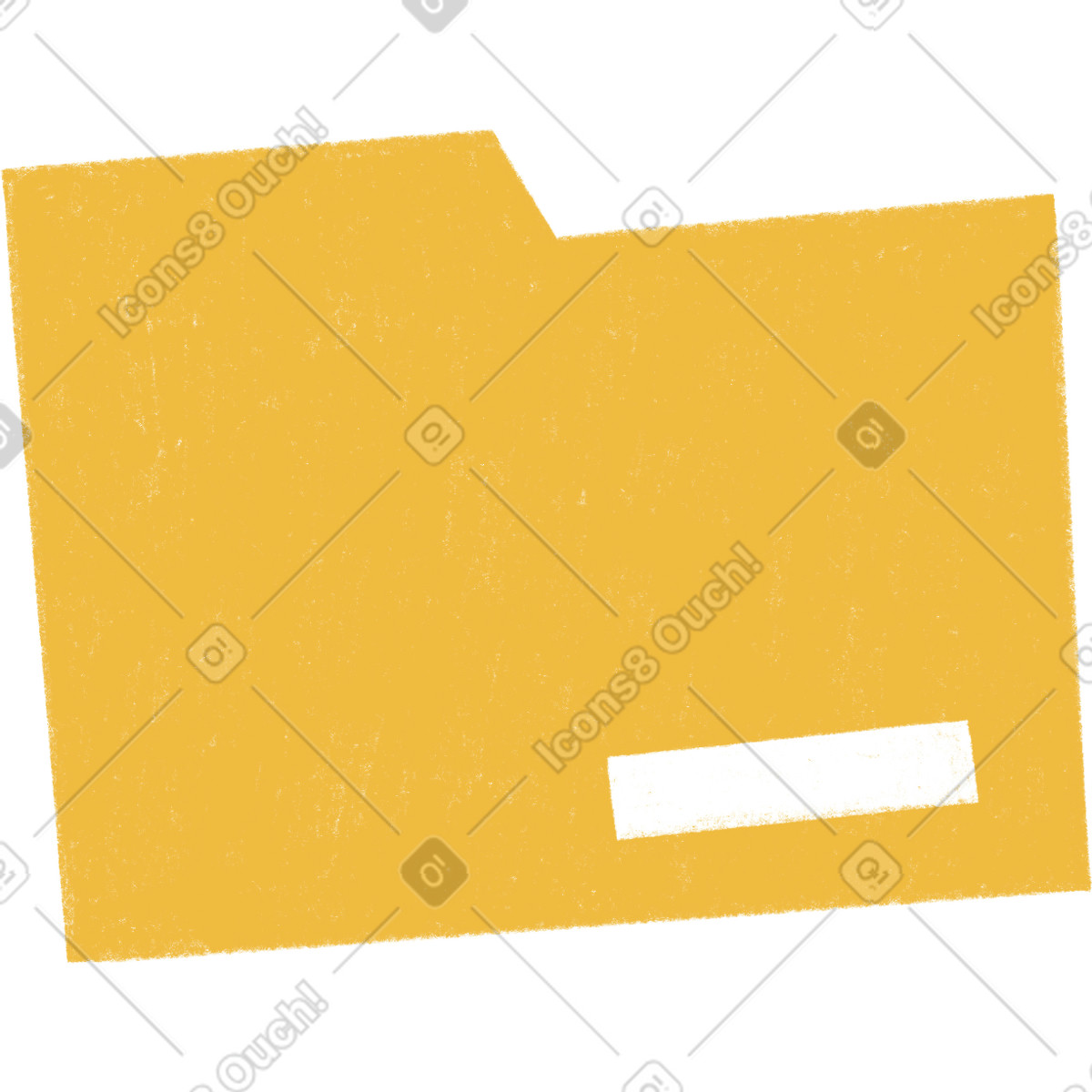 Ilustración Carpeta amarilla para documentos en estilo Tutti a descargar en PNG y SVG