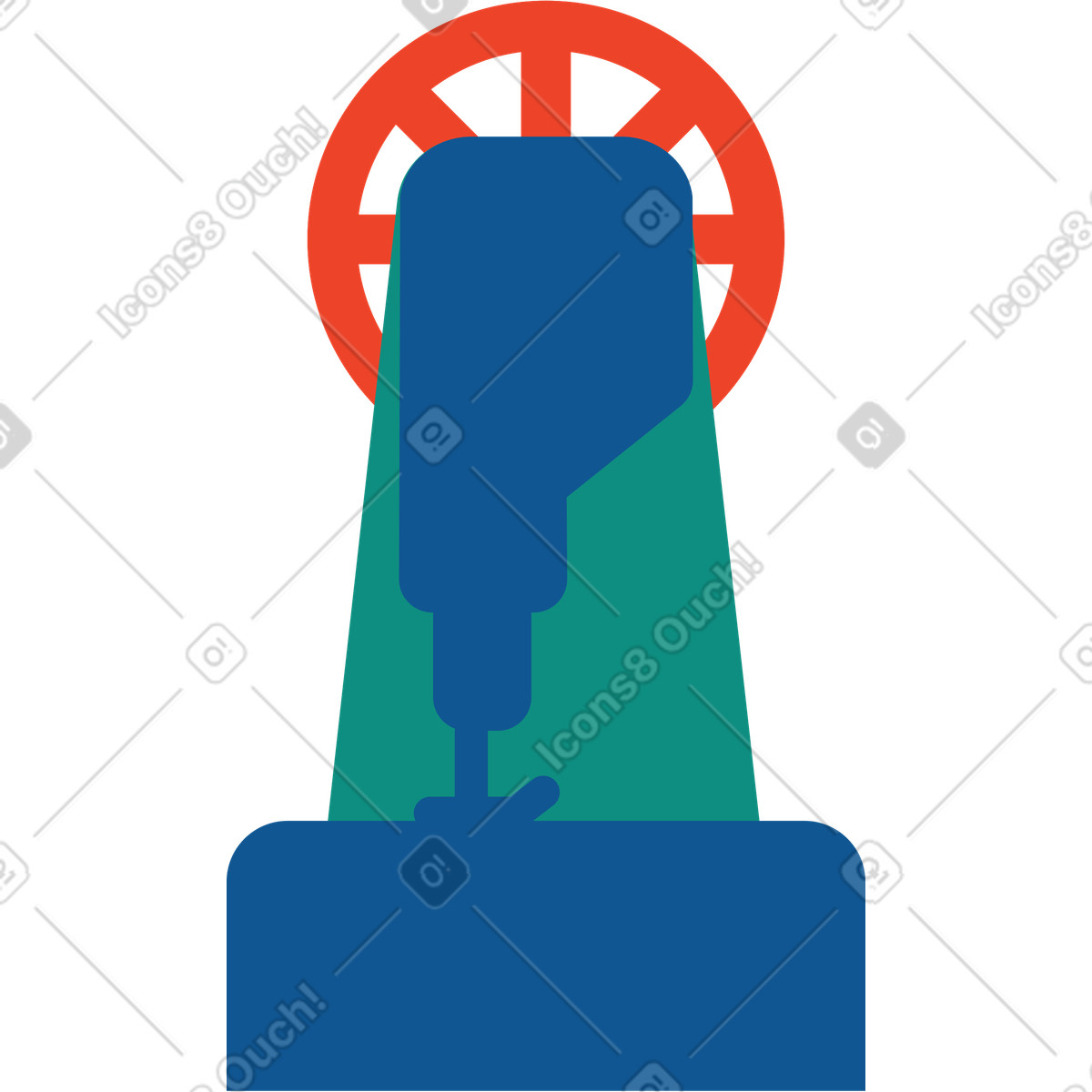 Nähmaschine-Illustration im Polar-Stil als Download in PNG, SVG