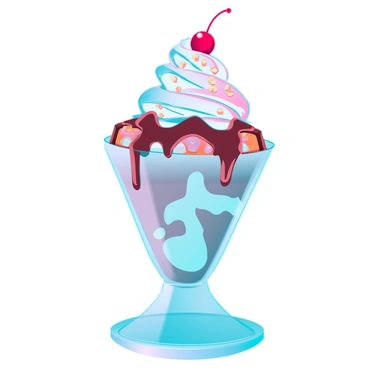 A delicious ice cream sundae topped with chunks of Snickers bars.