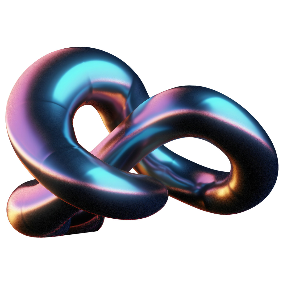 下载 Metallic 风格的 D abstract glossy form 插画，支持 PNG、SVG 格式