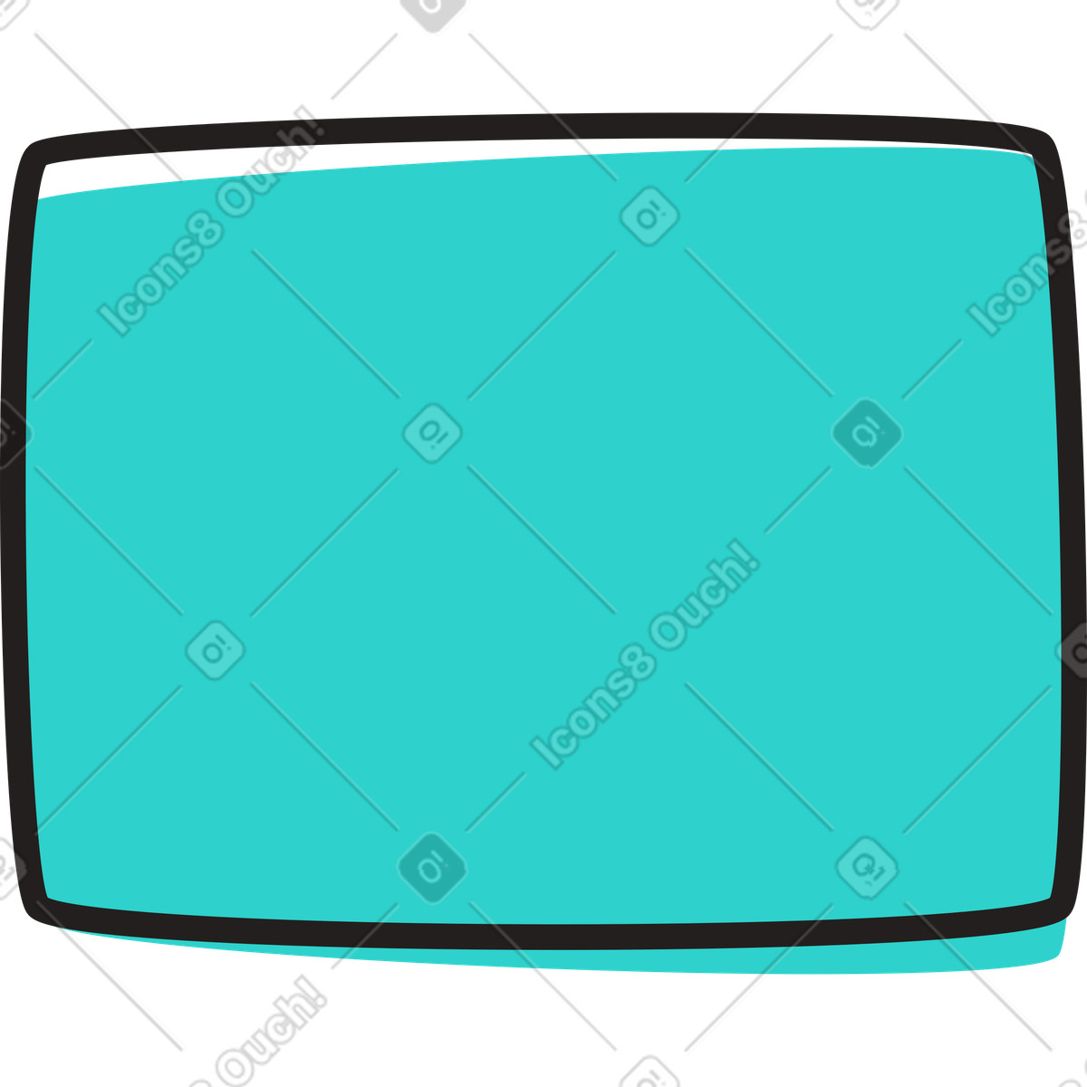 Ilustración Tablero rectangular en estilo Little a descargar en PNG y SVG