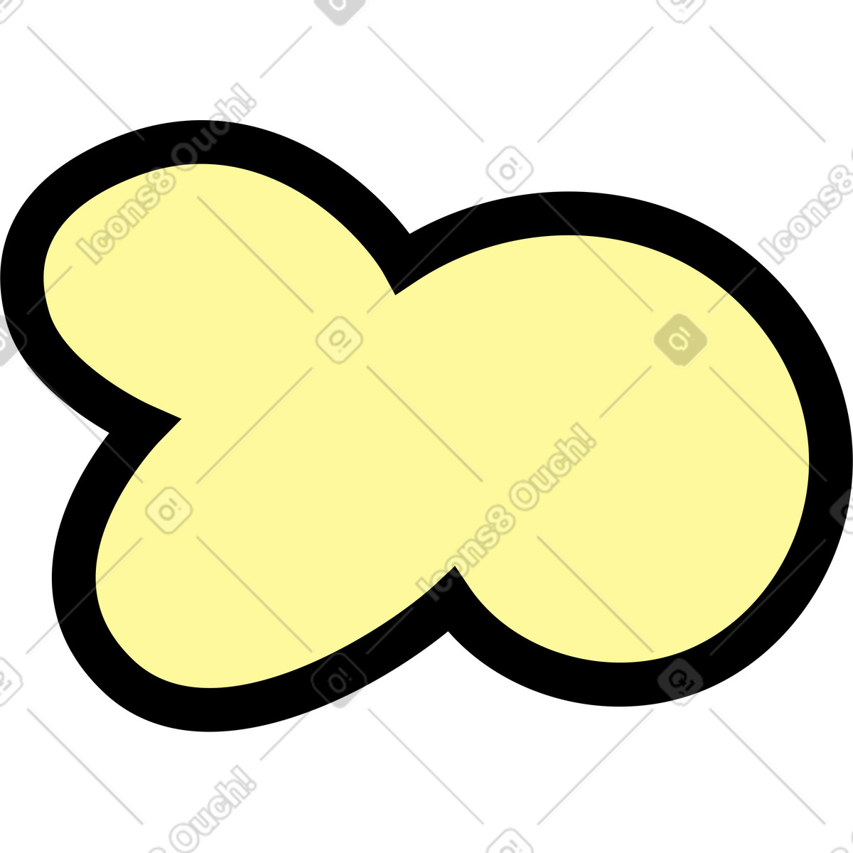 Popcorn illustrazione in stile Kindy scarica in PNG, SVG