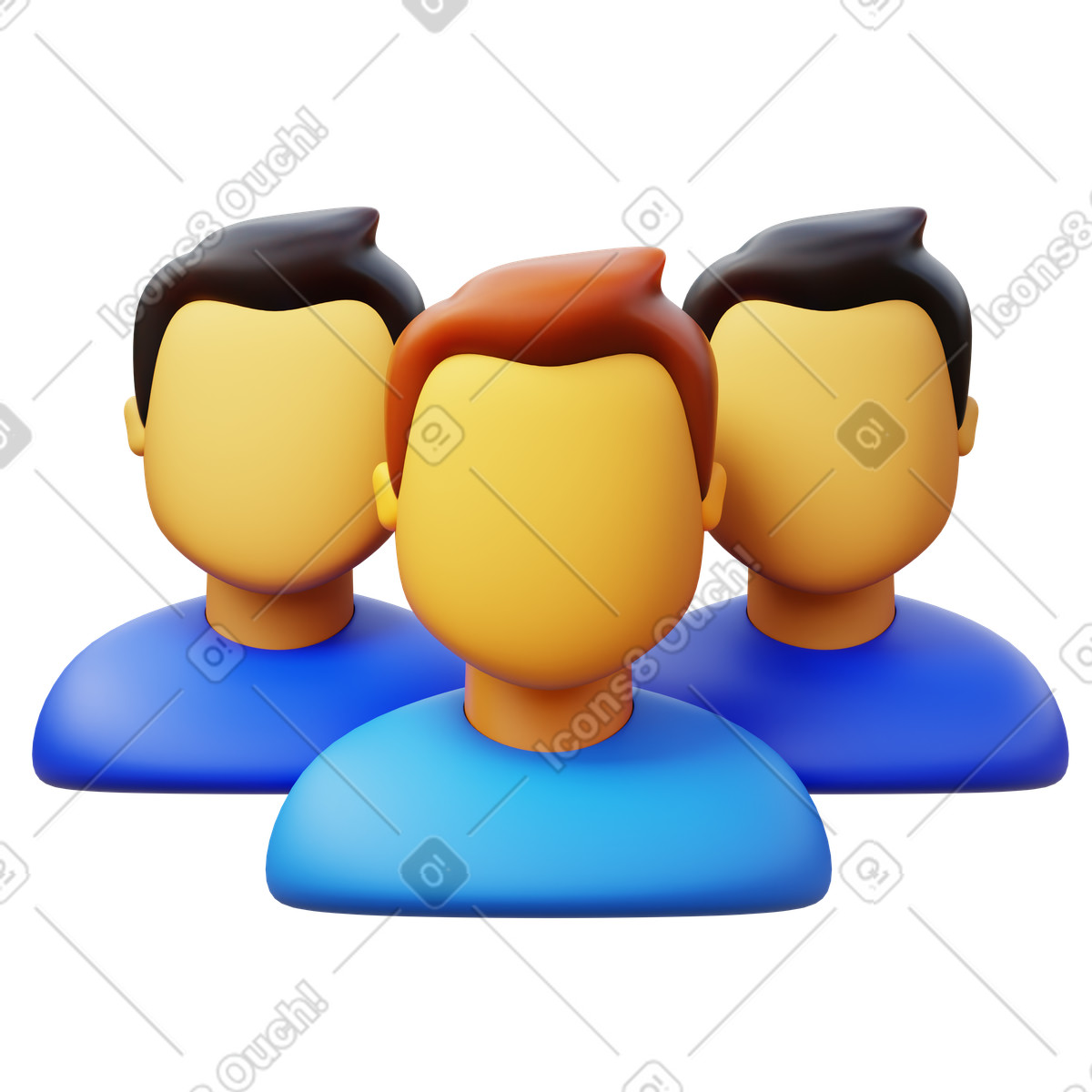 Group illustration representing teamwork in clipart PNG, SVG, GIF