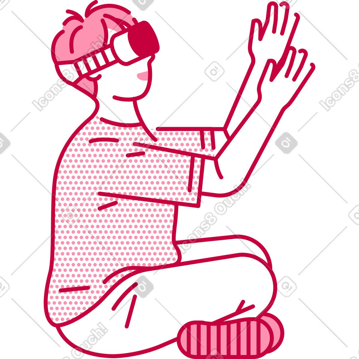 Uomo illustrazione in stile Natty scarica in PNG, SVG