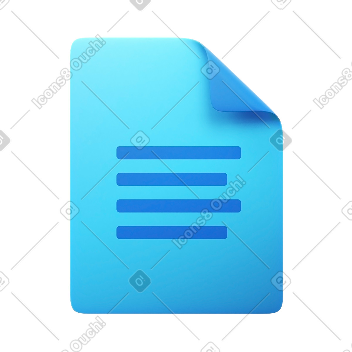 Document animated illustration in GIF, Lottie (JSON), AE