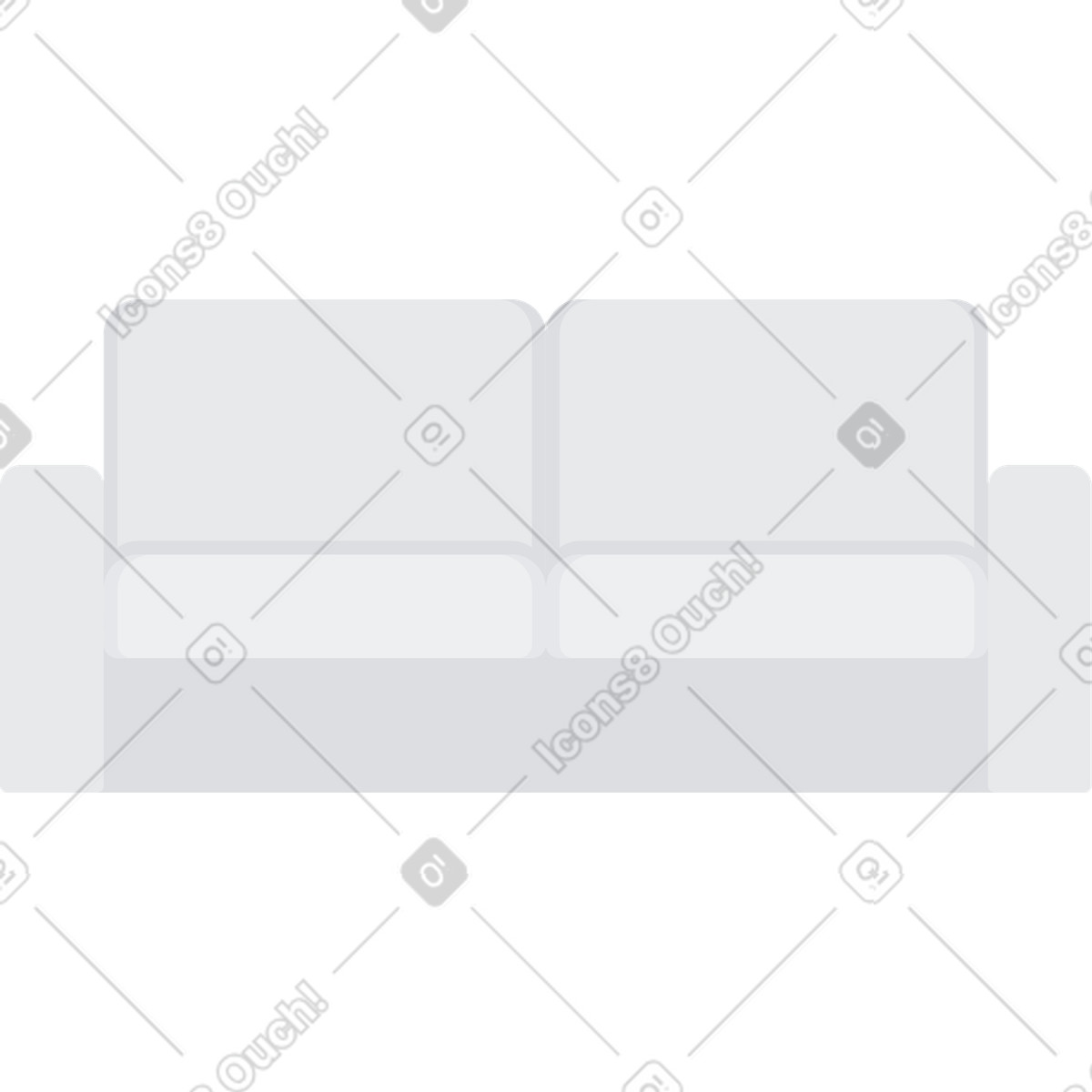 Illustration Canapé dans le style Urban à télécharger aux formats PNG, SVG