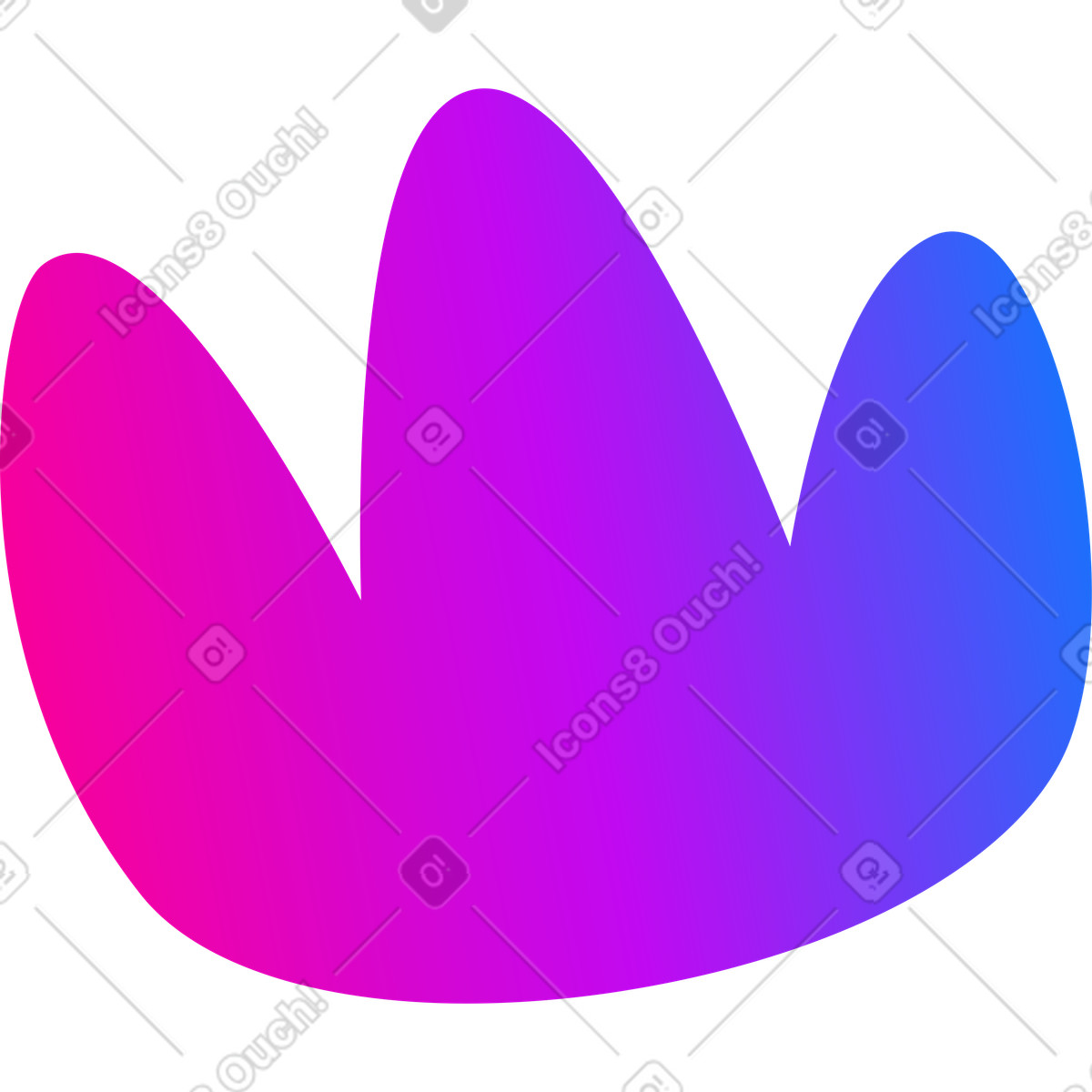 Ilustración Corona en estilo Vibrant a descargar en PNG y SVG