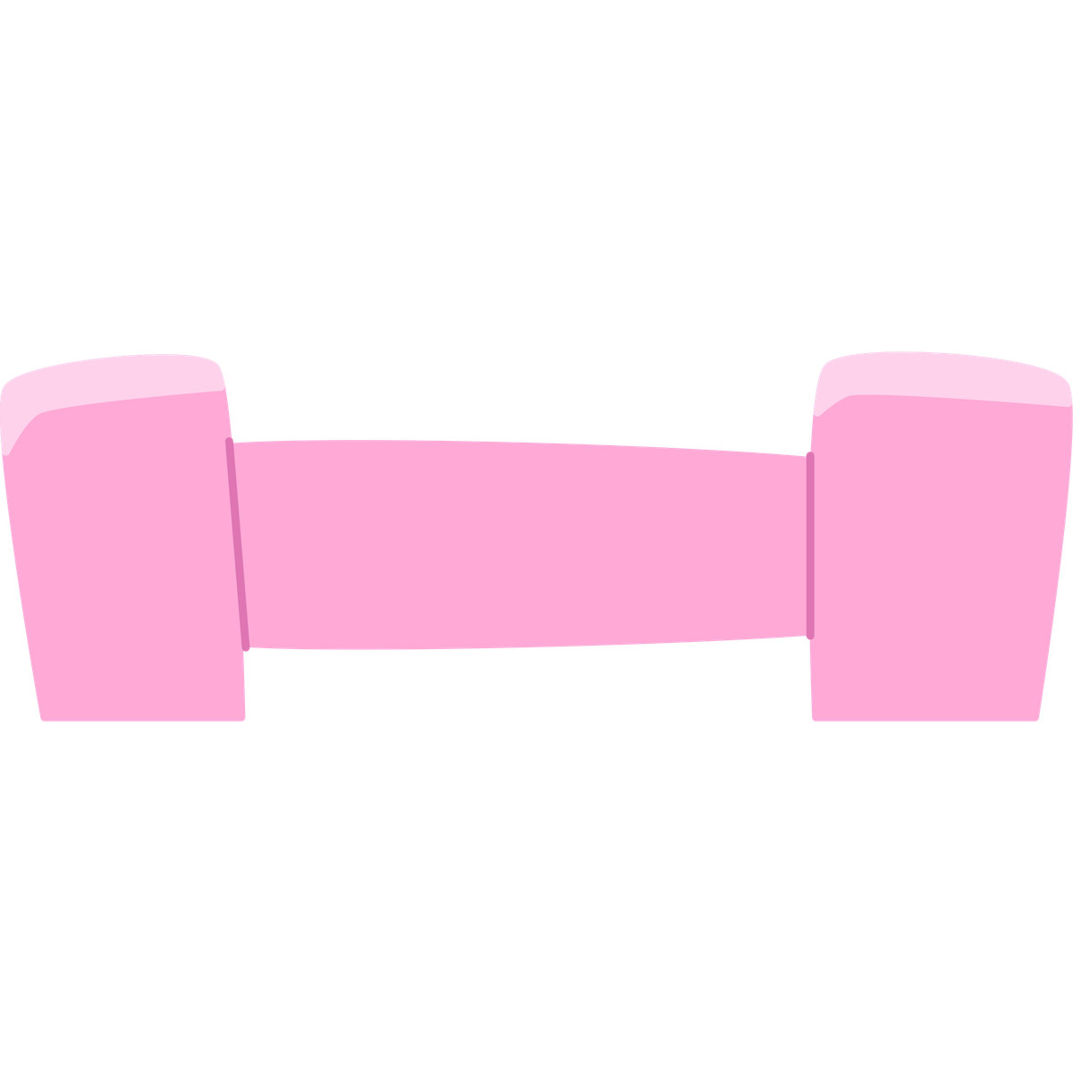 下载 Bouncy 风格的 Pink dumbbell 插画，支持 PNG、SVG 格式