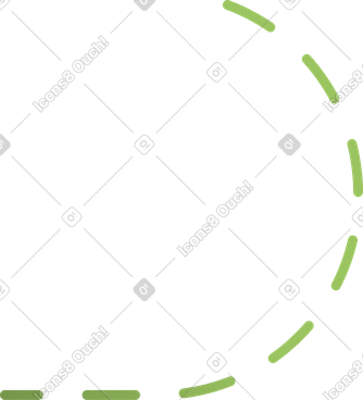 Ligne pointillée verte PNG, SVG