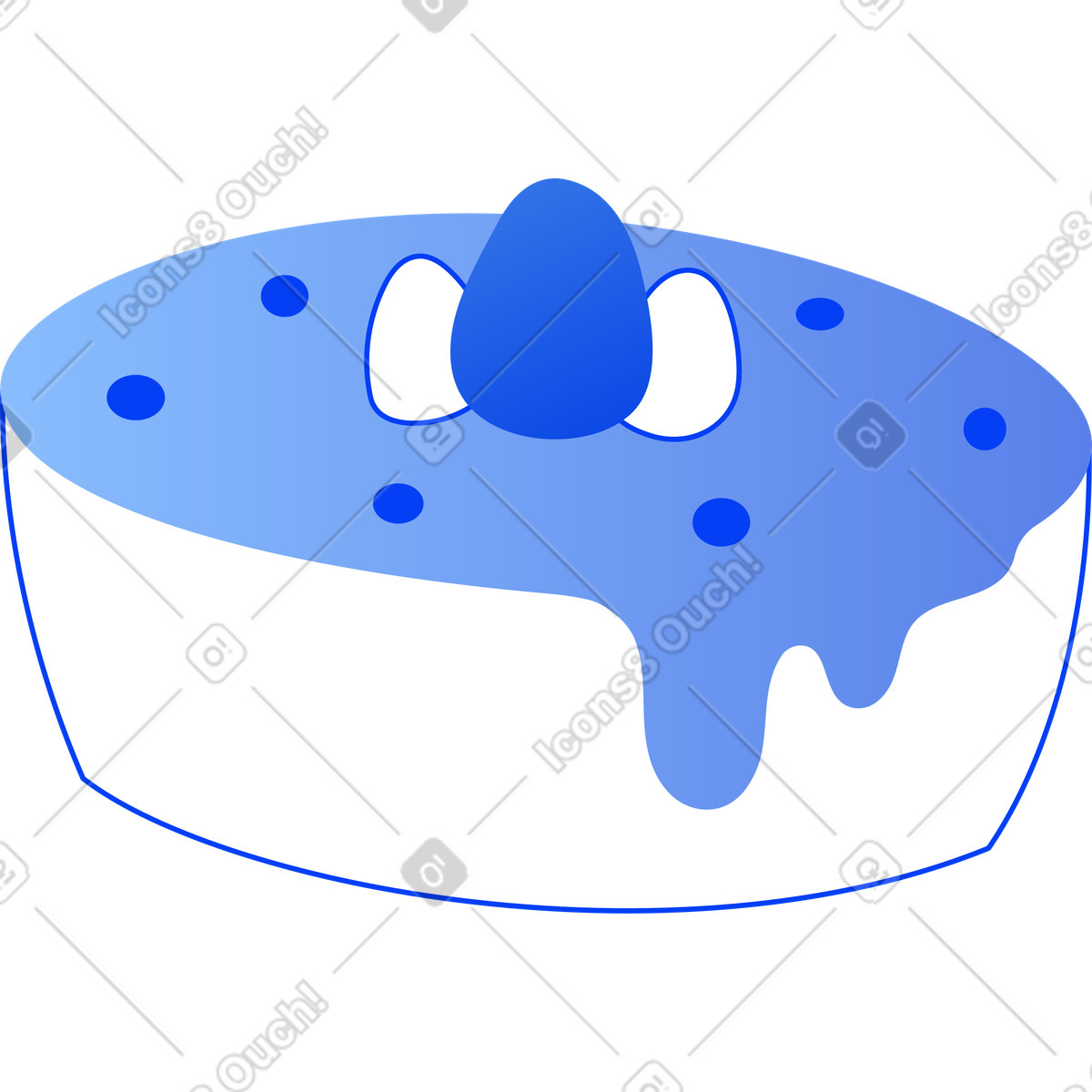 Illustration Gâteau dans le style Buddy à télécharger aux formats PNG, SVG