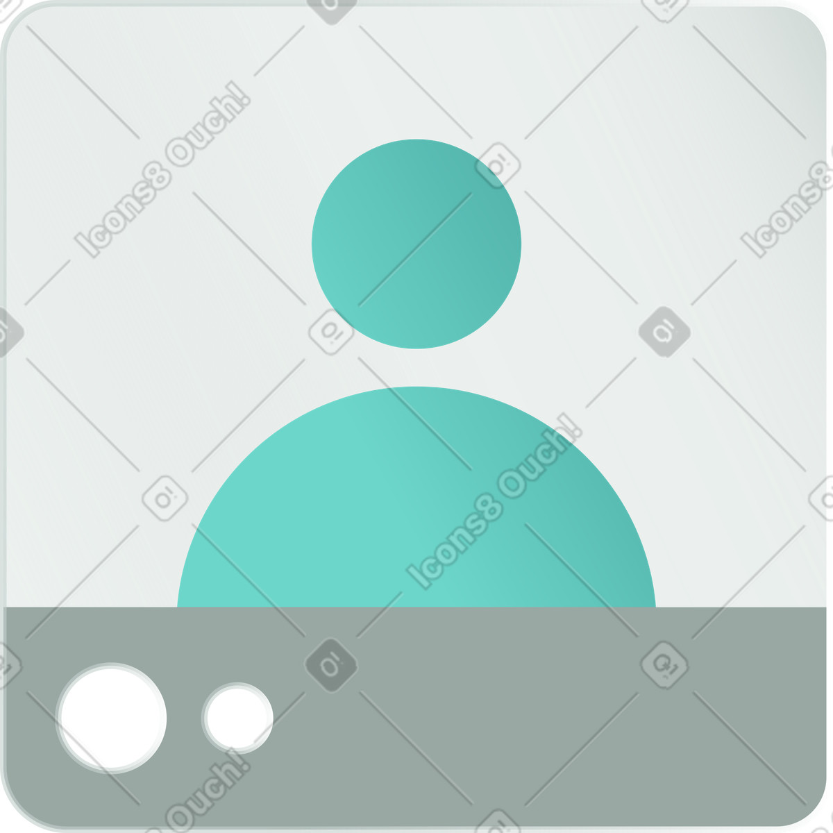 Ilustração de Ícone do usuário em no estilo Office para baixar em PNG, SVG