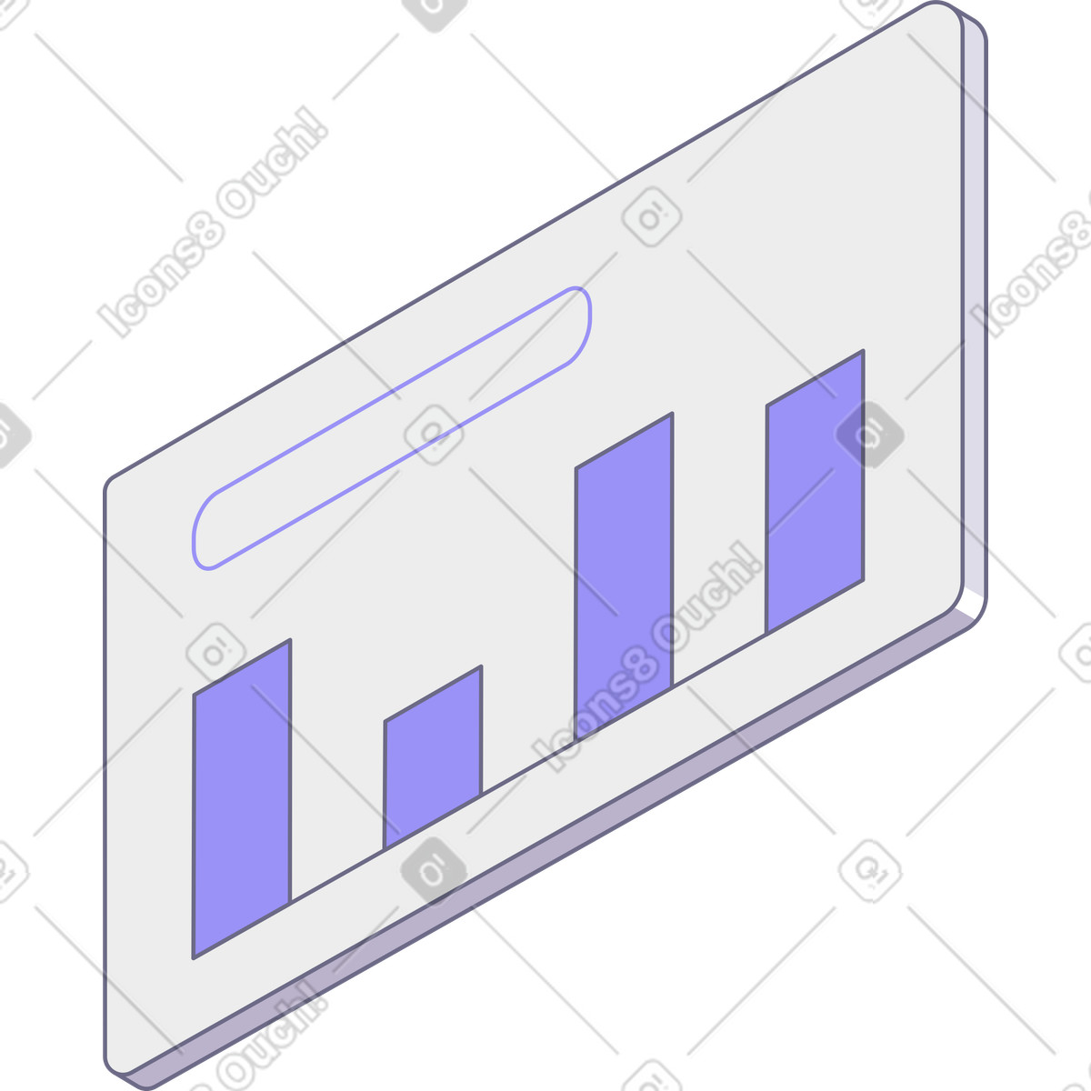 Chart illustration in PNG, SVG