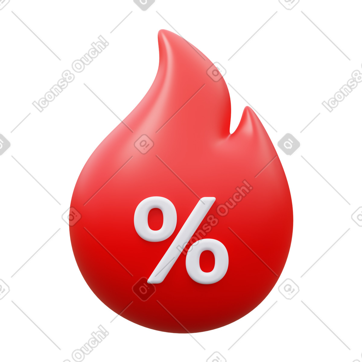 Hot price illustration in 3D Fluency style download in PNG, SVG