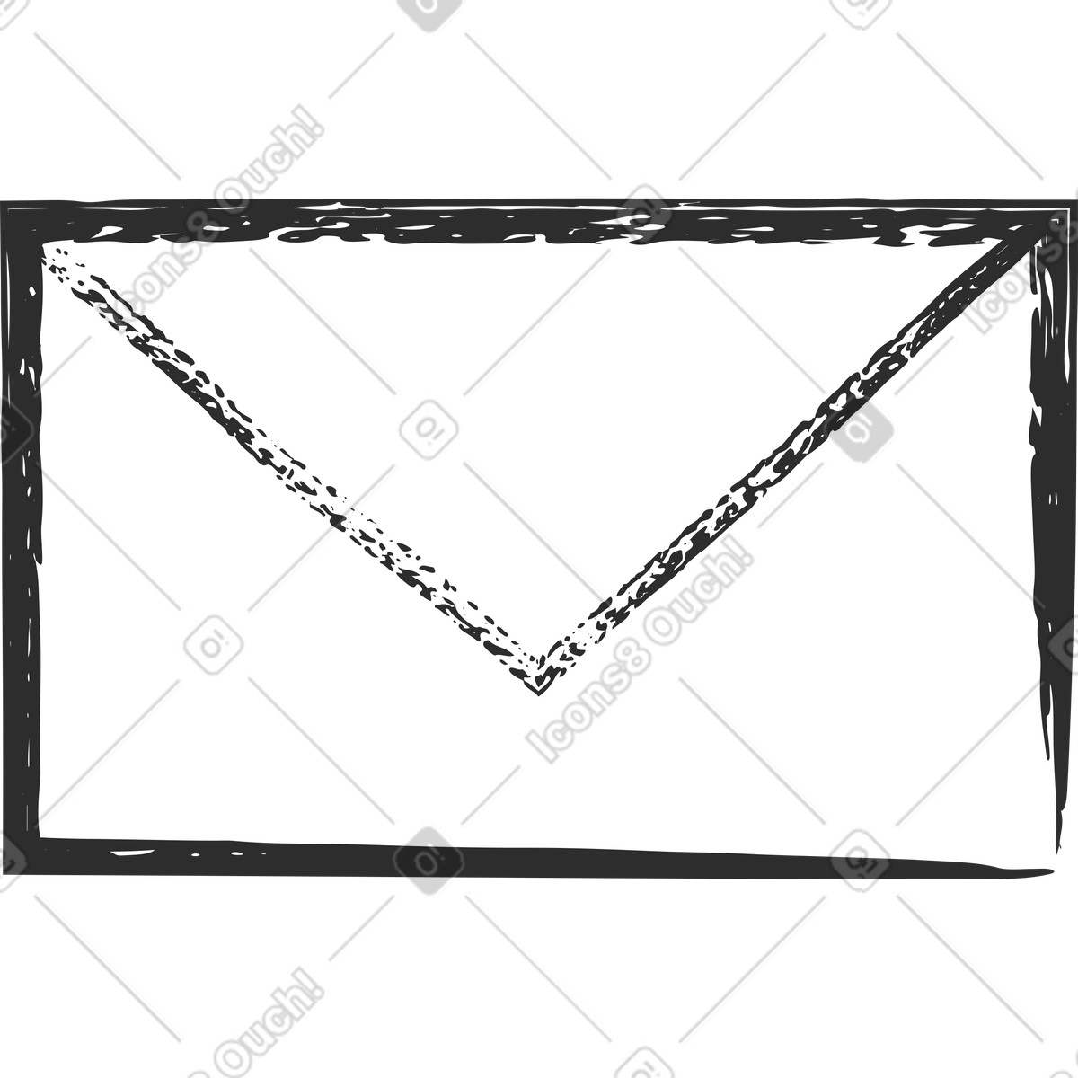 Ilustração de Ícone email em no estilo Graphite para baixar em PNG, SVG