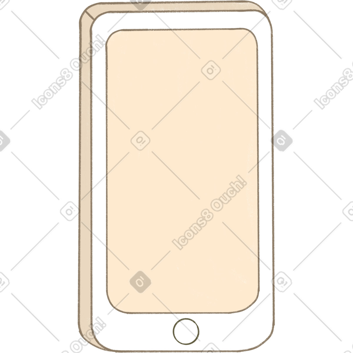 Phone illustration in Lumiere style download in PNG, SVG