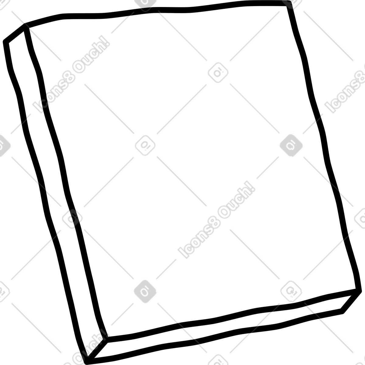 Tela su telaio illustrazione in stile Notes scarica in PNG, SVG