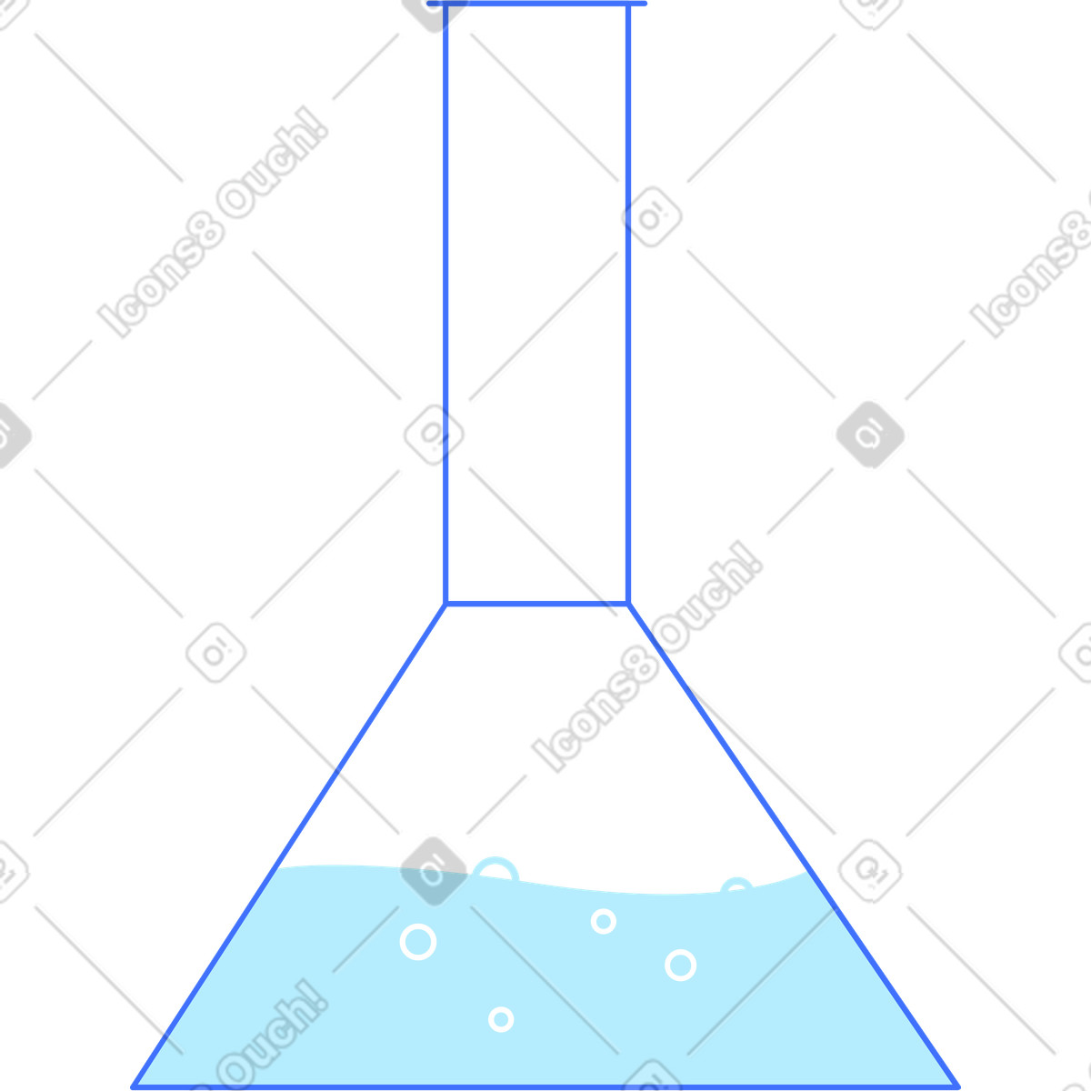 Ilustración Tubo de ensayo en estilo Marginalia a descargar en PNG y SVG