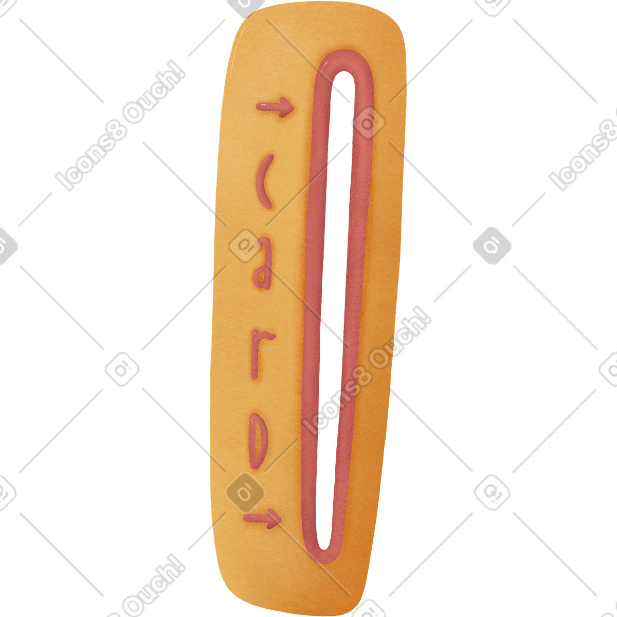 Ilustración Ranura para tarjetas en estilo Woolly a descargar en PNG y SVG
