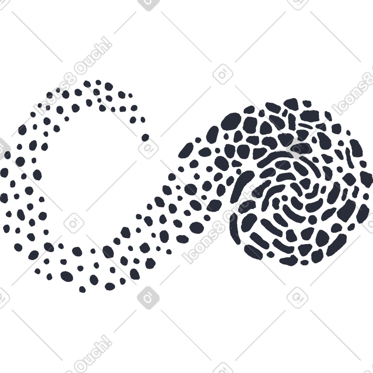 Ilustração de Spot em no estilo Inky para baixar em PNG, SVG