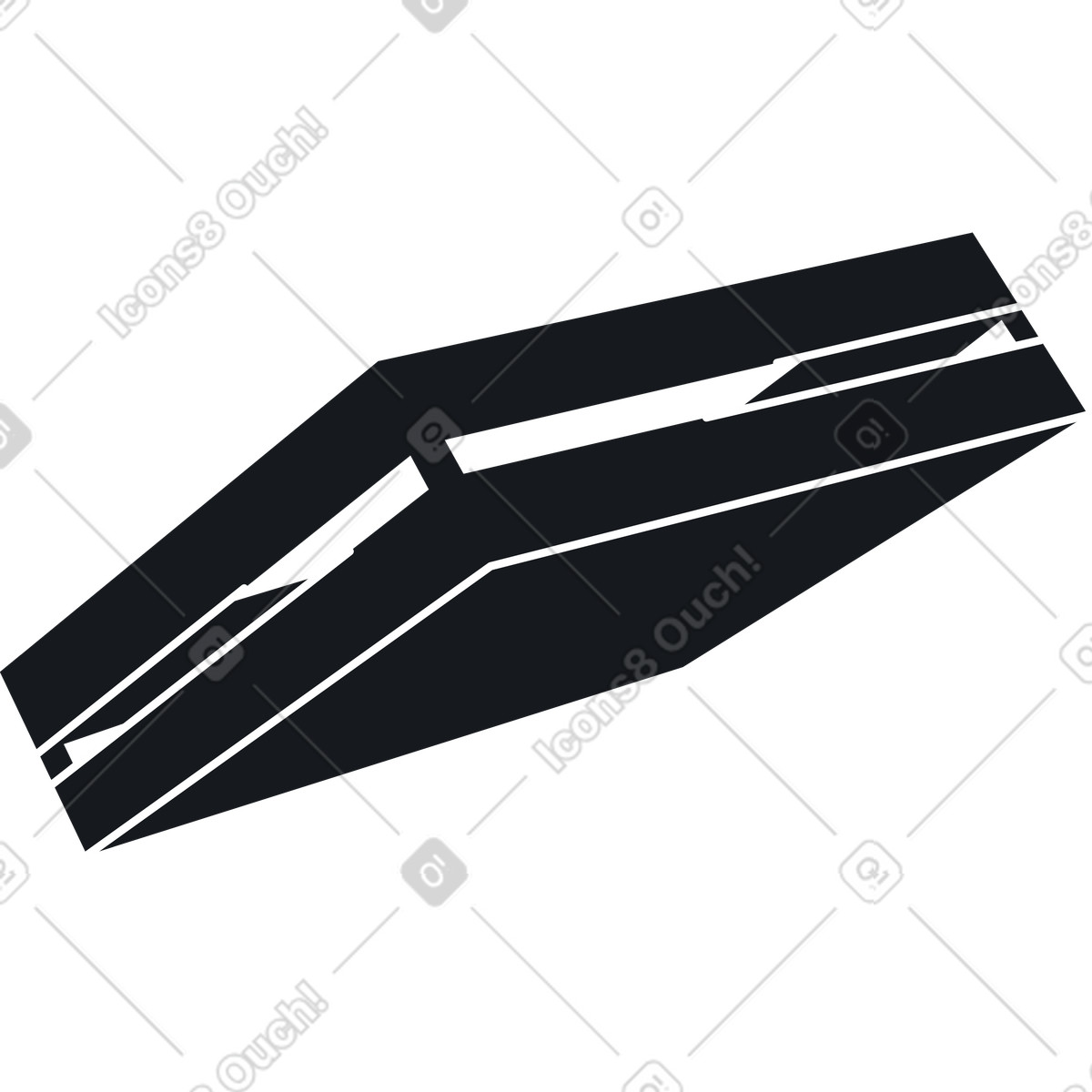 Schwarze box-Illustration im Breeze-Stil als Download in PNG, SVG