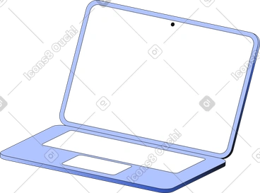 Ordinateur portable ouvert PNG, SVG