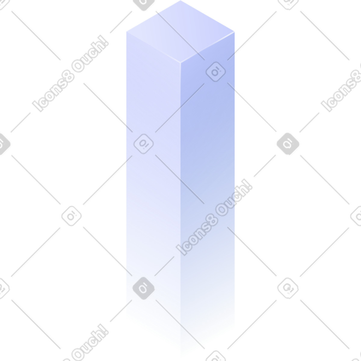 Ilustração de Coluna isométrica em no estilo Quantum para baixar em PNG, SVG