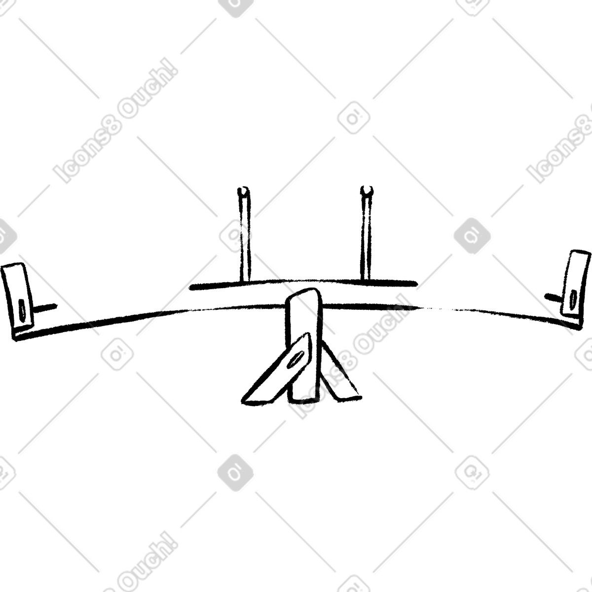 Illustration Swing balancer dans le style Doobry à télécharger aux formats PNG, SVG